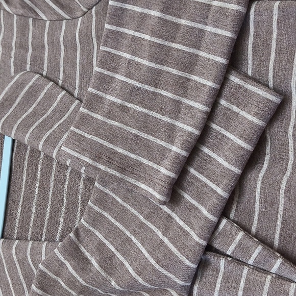 Anthropology Dolan Charcoal Striped Blazer Jacket Career Contemporary Sweater - Picture 11 of 13